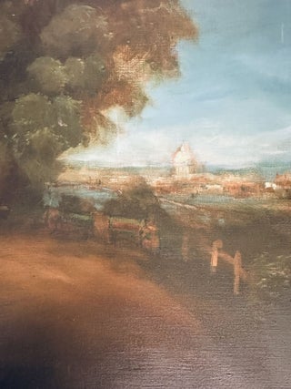 OIL ON CANVAS TITLED &ldquo;IN THE SHADOW OF THE CAPITAL&rdquo; [Signed]