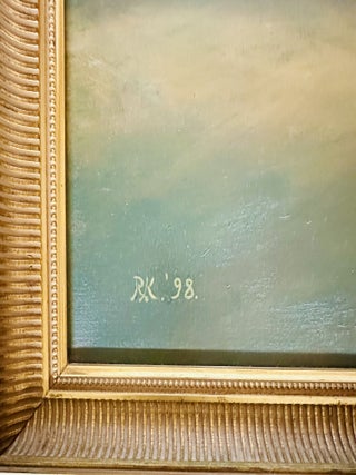 OIL ON CANVAS TITLED &ldquo;IN THE SHADOW OF THE CAPITAL&rdquo; [Signed]