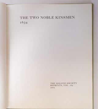 THE TWO NOBLE KINSMEN (1634)