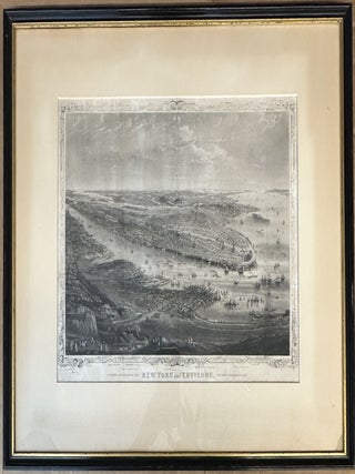 1406972 ORIGINAL ENGRAVING TITLED "NEW YORK & ENVIRONS"