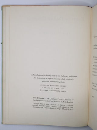 ESSAYS IN POSITIVE ECONOMICS