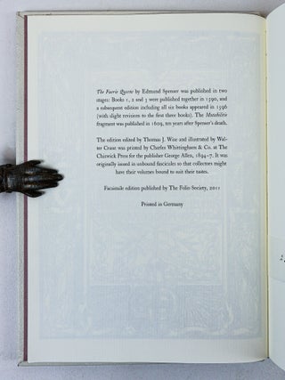 SPENSER'S FAERIE QUEENE: A POEM IN SIX BOOKS WITH THE FRAGMENT MUTABILITIE [Six Books In Three Volumes, Complete]
