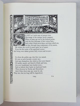 SPENSER'S FAERIE QUEENE: A POEM IN SIX BOOKS WITH THE FRAGMENT MUTABILITIE [Six Books In Three Volumes, Complete]