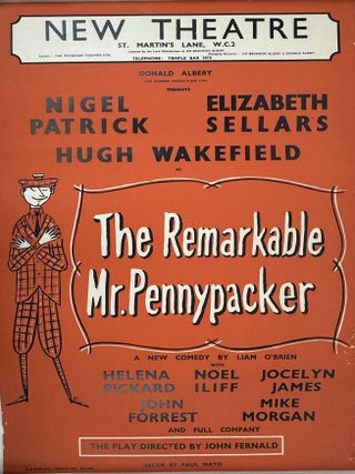 1407224 ORIGINAL “THE REMARKABLE MR. PENNYPACKER” THEATER POSTER. Liam O'Brien