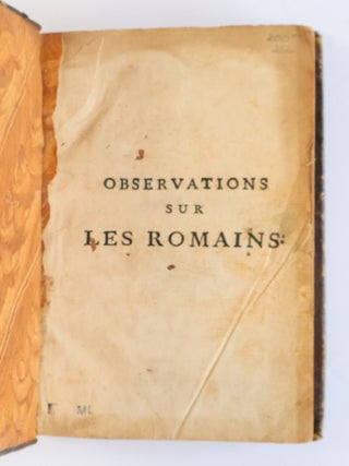 OBSERVATIONS SUR LES ROMAINS