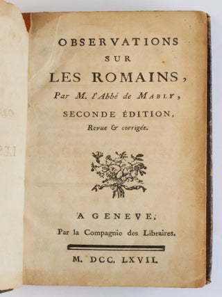 OBSERVATIONS SUR LES ROMAINS