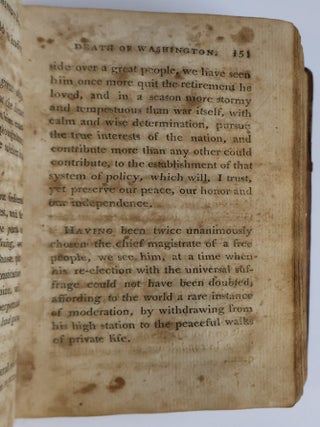 WASHINGTON'S POLITICAL LEGACIES, TO WHICH IS ANNEXED, AN APPENDIX, CONTAINING AN ACCOUNT OF HIS ILLNESS, DEATH, AND THE NATIONAL TRIBUTES OF RESPECT PAID TO HIS MEMORY, WITH A BIOGRAPHICAL SKETCH, OF HIS LIFE AND CHARACTER, HIS WILL, AND DR. TAPPAN'S DISCOURSE, BEFORE THE UNIVERSITY OF CAMBRIDGE