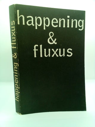 1407800 HAPPENING AND FLUXUS: MATERIALIEN. Hanns Sohm