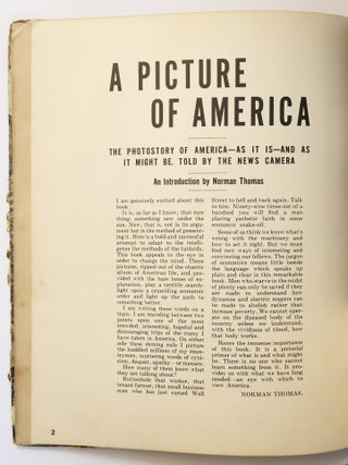 A PICTURE OF AMERICA: THE PHOTOSTORY OF AMERICA—AS IT IS—AND AS IT MIGHT BE. TOLD BY THE NEWS CAMERA