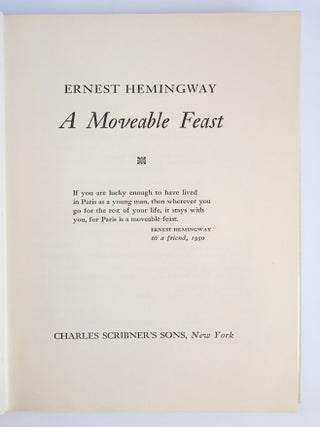 THE MOVEABLE FEAST
