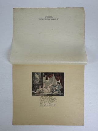 LATE 18TH EARLY 19TH CENTURY “RURAL FELICITY; or LOVE IN A CHASE” HAND-COLORED SATIRICAL ENGRAVINGS (lot of 5)