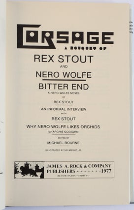 CORSAGE: A BOUQUET OF REX STOUT AND NERO WOLFE
