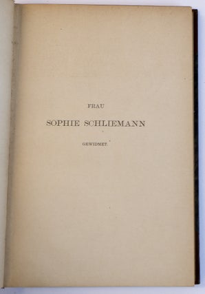 TROJA 1893. BERICHT ÜBER DIE IM JAHRE 1893 IN TROJA VERANSTALTETEN AUSGRABUNGEN.