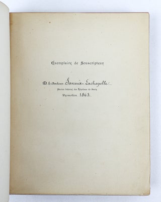 L'INTERNAT EN MEDECINE ET EN CHIRURGIE DES HOPITAUX ET HOSPICES CIVILS DE PARIS; CENTENAIRE DE L'INTERNAT 1802-1902