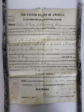 1409190 WILLIAM H. PURDY / JOHN TYLER LAND GRANT
