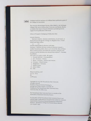 KATERINA'S WINDOWS: DONATIONS AND DEVOTIONS, ART AND MUSIC, AS HEARD AND SEEN THROUGH THE WRITINGS OF A BIRGITTINE NUN