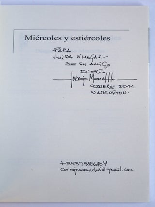 MIÉRCOLES Y ESTIÉRCOLES