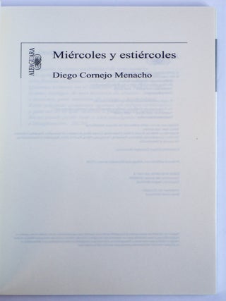 MIÉRCOLES Y ESTIÉRCOLES