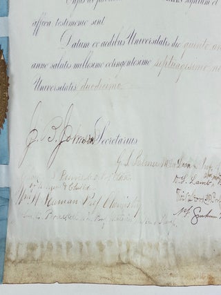 1879 HOWARD UNIVERSITY MEDICAL SCHOOL DIPLOMA [Signed]