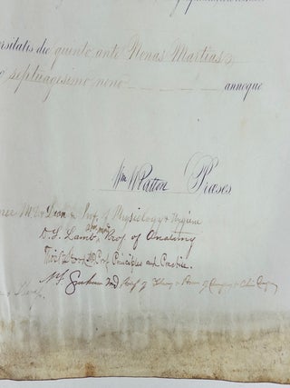 1879 HOWARD UNIVERSITY MEDICAL SCHOOL DIPLOMA [Signed]