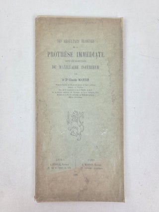 1409880 DES RÉSULTATS ÉLOIGNÉS DE LA PROTHÈSE IMMÉDIATE DANS LES RÉSECTIONS DU MAXILLAIRE...