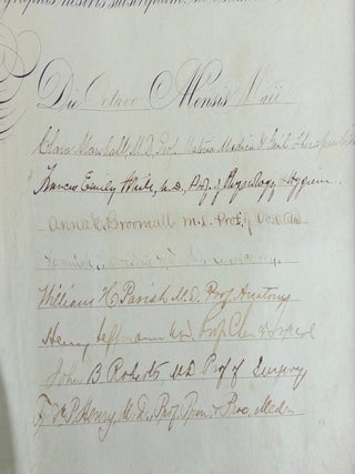 1894 "WOMAN'S MEDICAL COLLEGE OF PENNSYLVANIA" MEDICAL DIPLOMA [Signed]