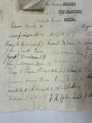 ORIGINAL 19th CENTURY "WASHINGTONIAN SOCIETY" CERTIFICATE