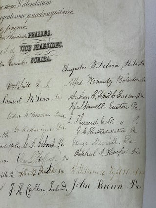ORIGINAL 19th CENTURY "WASHINGTONIAN SOCIETY" CERTIFICATE