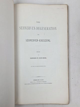 ÜBER SEHNERVEN-DEGENERATION UND SEHNERVEN-KREUZUNG