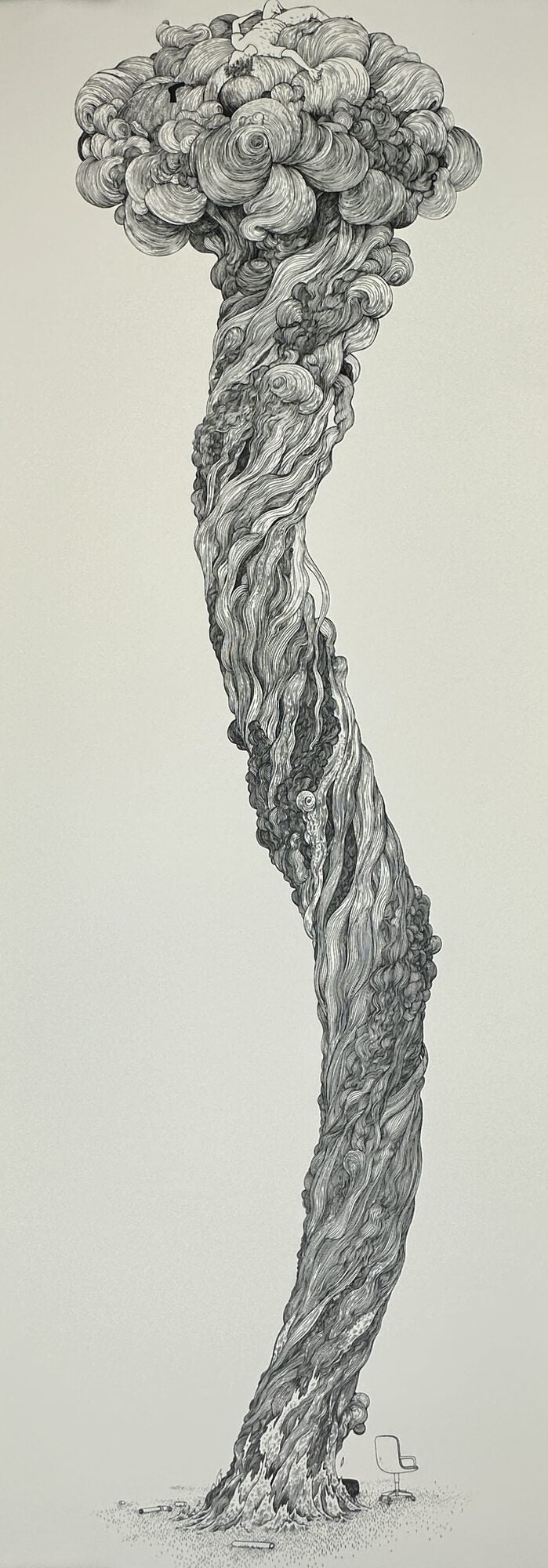 1410034 ORIGINAL PRINT TITLED "HERCULES ASCENDING TO MOUNT OLYMPUS". Anders Nilsen.