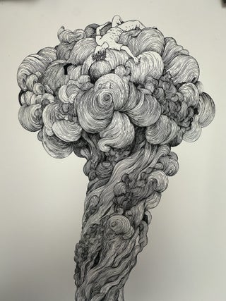 ORIGINAL PRINT TITLED "HERCULES ASCENDING TO MOUNT OLYMPUS"
