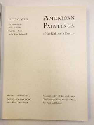 AMERICAN PAINTINGS OF THE EIGHTEENTH CENTURY
