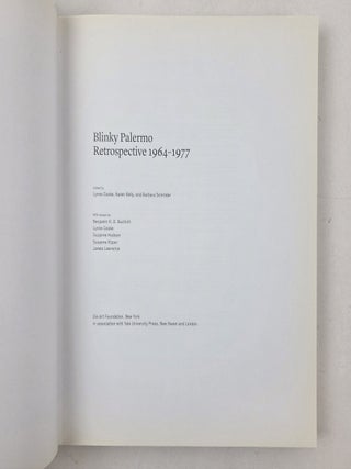 BLINKY PALERMO: RETROSPECTIVE, 1964-1977