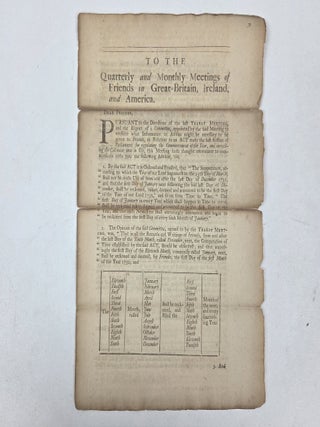 1410484 TO THE QUARTERLY AND MONTHLY MEETINGS OF FRIENDS IN GREAT-BRITAIN, IRELAND, AND AMERICA....