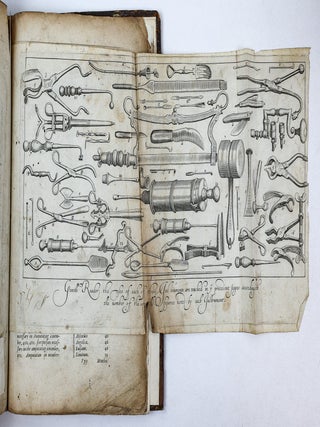 THE SURGEONS MATE OR MILITARY & DOMESTIQUE SURGERY. DISCOUERING FAITHFULLY & PLAINLY YE METHOD AND ORDER OF YE SURGEONS CHEST, YE VSES OF THE INSTRUMENTS, THE VERTUES AND OPERATIONS OF YE MEDICINES, W[I]TH YE EXACT CURES OF WOUNDS MADE BY GUN-SHOTT, AND OTHERWISE AS NAMELY: WOUNDS, APOSTUMES, VLCERS, FISTULA'S, FRACTURES, DISLOCATIONS, WTH YE MOST EASIE & SAFEST WAYES OF AMPUTATION OR DISMEMBRING, THE CURES OF THE SCURUEY, OF YE FLUXES OF YE BELLY, OF YE COLLICKE AND ILIACA PASSIO, OF TENASMUS AND EXITUS ANI, AND OF THE CALENTURE, WITH A TREATISE OF YE CURE OF YE PLAGUE.
