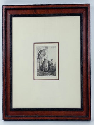 1410629 AFTER REMBRANDT | 19th CENTURY ETCHING TITLED "THREE ORIENTAL FIGURES"....