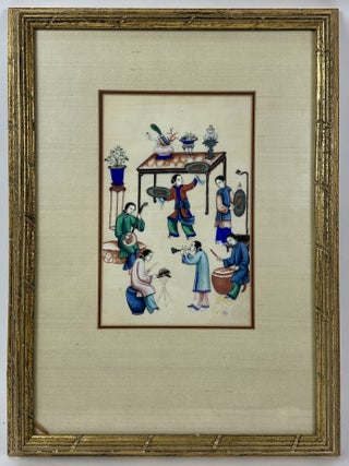 1410634 QING DYNASTY STYLE CHINESE PAINTING OF MUSICIANS