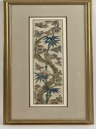 1410686 18/19th CENTURY CHINESE HAND EMBROIDERED SILK PANEL