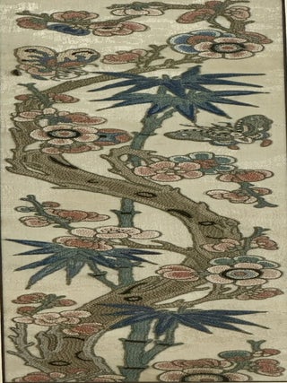 18/19th CENTURY CHINESE HAND EMBROIDERED SILK PANEL