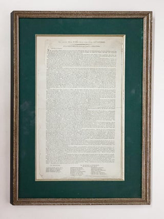 1410741 LET EVERY TRUE WHIG READ THIS WITH ATTENTION. | FRAMED BROADSIDE ON THE NEW YORK STATE...