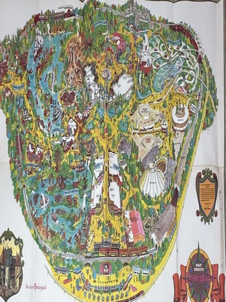 1983 DISNEYLAND PICTORIAL MAP (SOUVENIR GUIDE) WALT DISNEY PRODUCTIONS