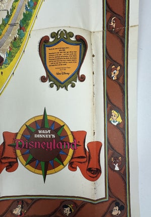 1983 DISNEYLAND PICTORIAL MAP (SOUVENIR GUIDE) WALT DISNEY PRODUCTIONS