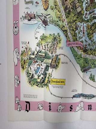 1964 DISNEYLAND PICTORIAL MAP (SOUVENIR GUIDE) WALT DISNEY PRODUCTIONS