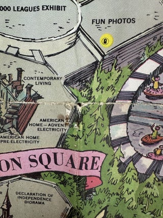 1964 DISNEYLAND PICTORIAL MAP (SOUVENIR GUIDE) WALT DISNEY PRODUCTIONS