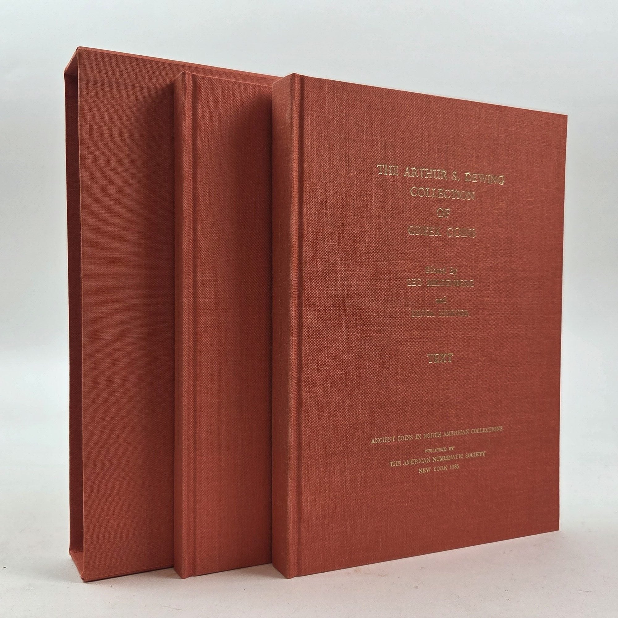 1410919 THE ARTHUR S. DEWING COLLECTION OF GREEK COINS [2 Vol., Complete]. Leo Mildenberg, Silvia Hurter.