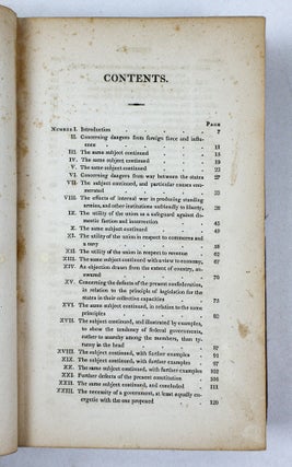 THE FEDERALIST, ON THE NEW CONSTITUTION; WRITTEN IN 1788
