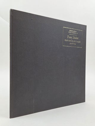 1411249 FRANZ SCHUBERT: PIANO SONATA IN G MAJOR, OP. 78 (D. 894); FACSIMILE OF THE AUTOGRAPH...