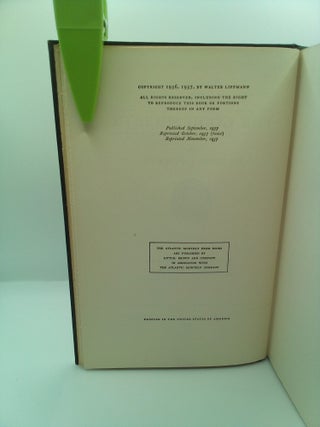 AN INQUIRY INTO THE PRINCIPLES OF THE GOOD SOCIETY