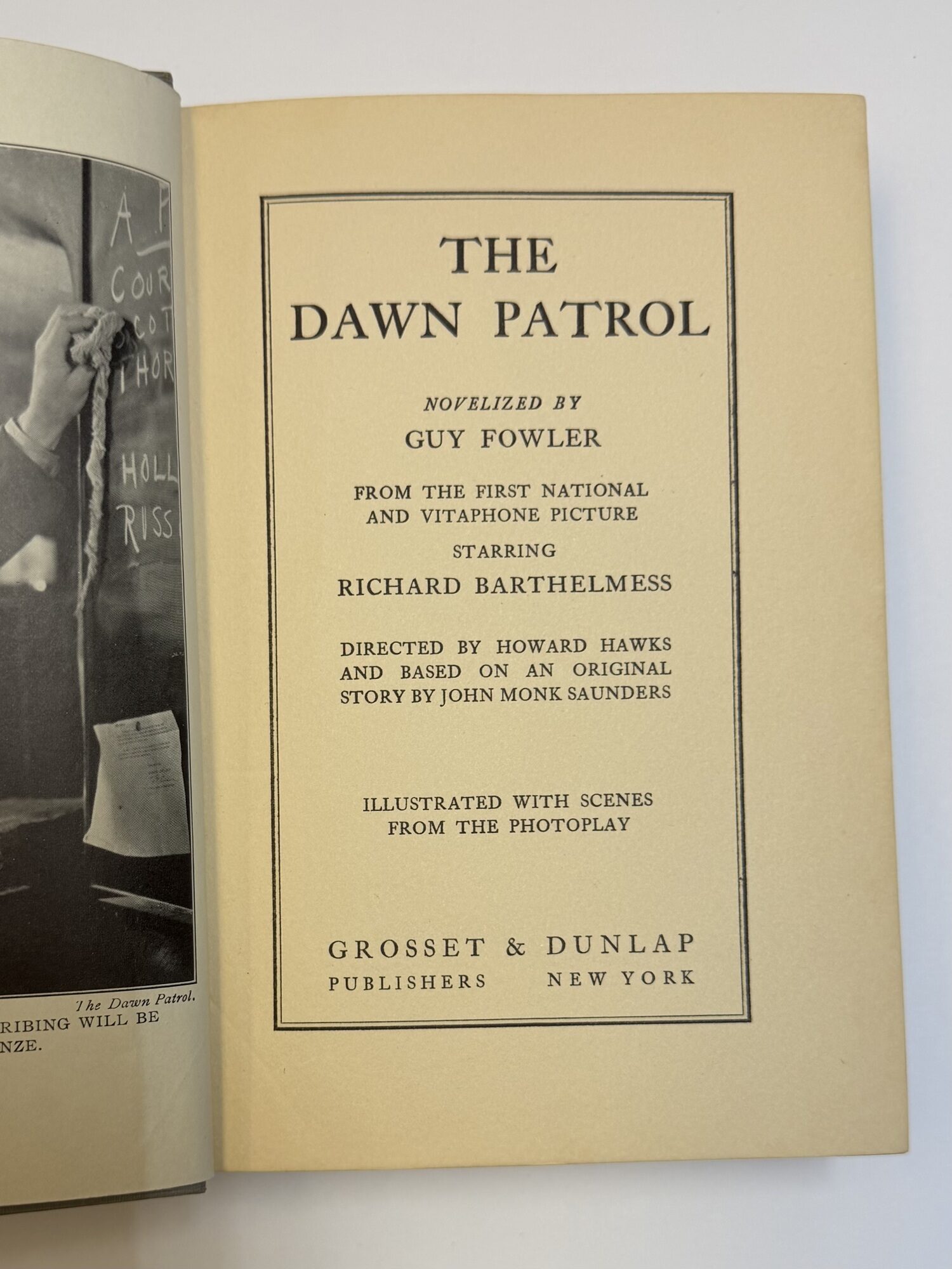 THE DAWN PATROL | Guy Fowler | Photoplay Novelization of the 1930 Film