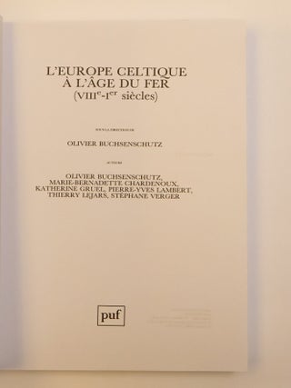 L'EUROPE CELTIQUE A L'ÂGE DU FER